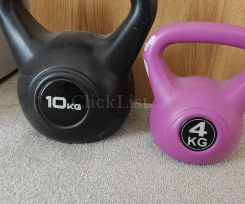 Free weights 10kg and 4kg